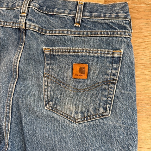 Carhartt Men's Straight Blue Jeans Traditional Fit - Picture 3 of 7